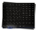 Tastaturaufkleber Griechisch für IBM/Lenovo Notebooks mit schwarzen Tasten
