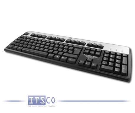 Tastatur HP KU-0316 US-Englisch USB-Anschluss Schwarz/Silber