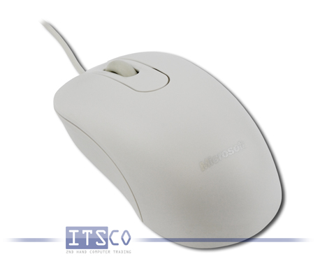 Maus Microsoft Optical Mouse 200 3 Tasten Scrollrad USB weiß
