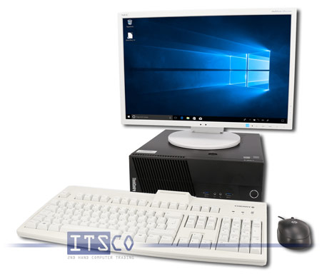 PC-Bundle Lenovo ThinkCentre M83 22" TFT NEC EA223WM Cherry Tastatur HP Maus Monitor-/ Netzkabel