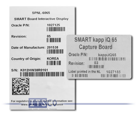 65" Smart Tech SMART Board 6065 - kapp iQ 65 Interactive Flat Panel Unbenutzt & OVP