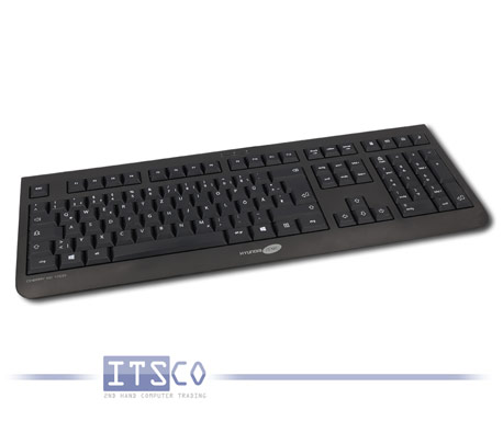 Tastatur Cherry KC 1000 mit "Hyundai iTMC"-Branding Schwarz USB-Anschluss Deutsch QWERTZ JK-0800DE