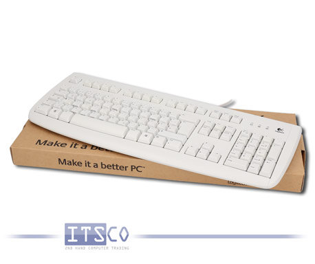Tastatur Logitech Deluxe 250 Keyboard Weiß