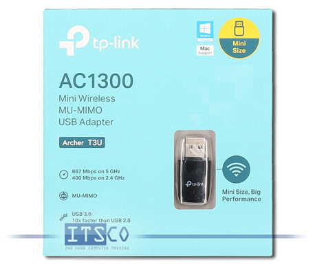 WLAN AC Mini-USB Adapter TP-Link Archer T3U