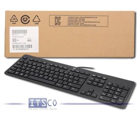 Tastatur HP KU-1469 Schwarz USB-Anschluss Deutsch Neu & OVP