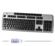 Tastatur HP PS/2 Anschluss Multimedia Hotkeys schwarz / grau