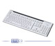 Tastatur Fujitsu KB520 weiß/grau 117 Tasten USB-Anschluss