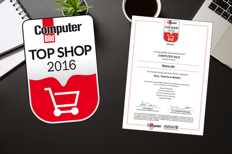 ITSCO als TOP Shop 2016 ausgezeichnet