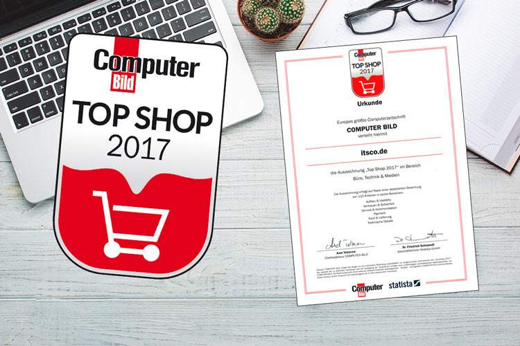 ITSCO als TOP Shop 2017 ausgezeichnet