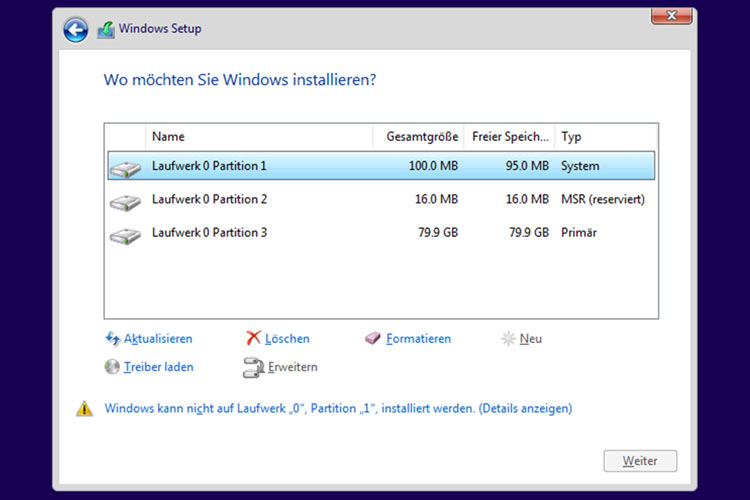 Windows 11 - Partitionen löschen