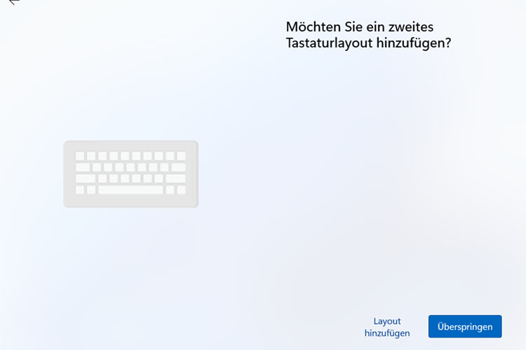 Windows 11 - weiteres Tastaturlayout